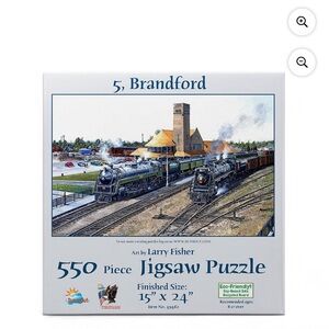 550 Piece Jigsaw Puzzle - Vibrant Train Station